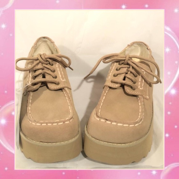 Vintage 90s Chunky Platform Loafers - Picture 2 of 4